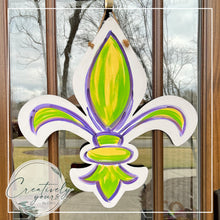 Load image into Gallery viewer, Fleur de Lis Door Hanger