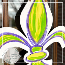 Load image into Gallery viewer, Fleur de Lis Door Hanger