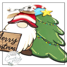 Load image into Gallery viewer, Christmas Gnome Door Hanger