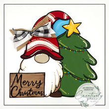 Load image into Gallery viewer, Christmas Gnome Door Hanger