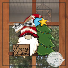 Load image into Gallery viewer, Christmas Gnome Door Hanger