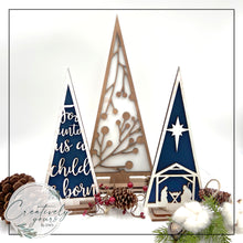 Load image into Gallery viewer, Nativity Trees Set