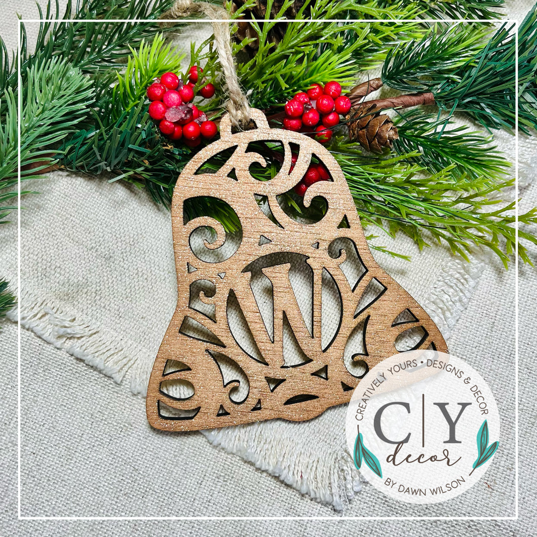 Bell Monogram Ornament