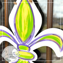 Load image into Gallery viewer, Fleur de Lis Door Hanger
