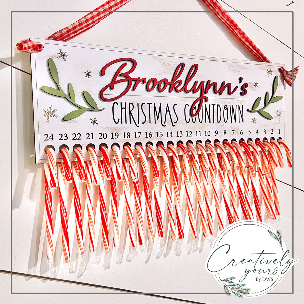 Candy Cane Christmas Countdown