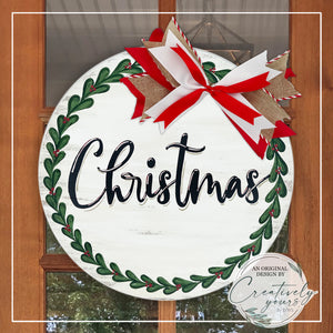 Merry Christmas Double Door Hangers