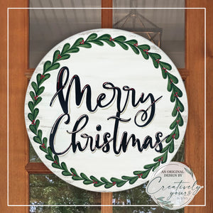 Merry Christmas Door Hanger