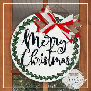 Merry Christmas Door Hanger