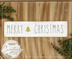 Merry Christmas Holiday Sign
