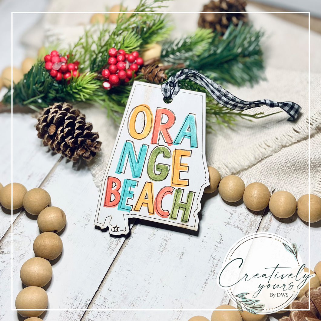 State Ornament - Orange Beach