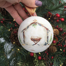 Load image into Gallery viewer, Nativity Manger Ornament
