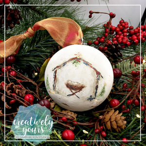 Nativity Manger Ornament