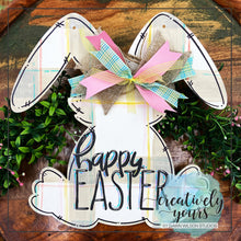 Load image into Gallery viewer, Bunny Door Hanger - Plaid

