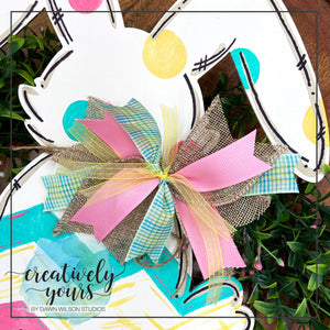 Bunny Door Hanger - Chevron