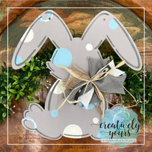 Load image into Gallery viewer, Bunny Door Hanger - Gray
